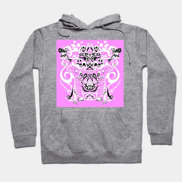 kaiju monsters madness ecopop zentangle Hoodie by jorge_lebeau